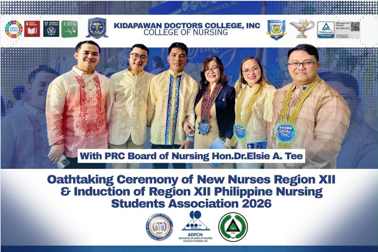 KDCI College of Nursing Joins Region XII Oathtaking and PNSA Induction 2026