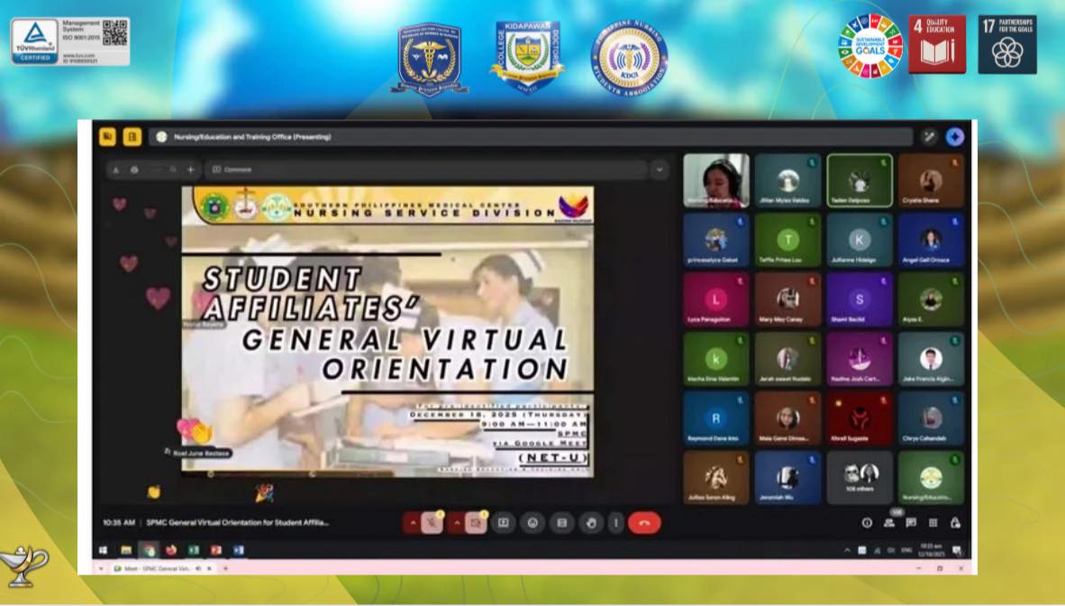 Strengthening Clinical Preparedness:KDCI BSN Students Join SPMC General Virtual Orientation 2025