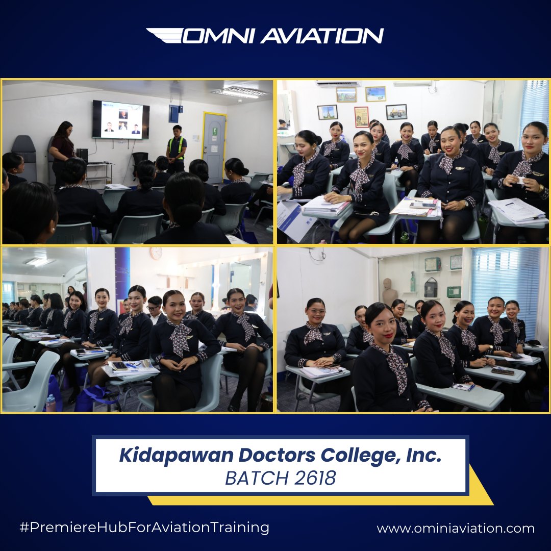 OMNI Aviation Officially Welcome Batch 2618: Kidapawan Doctors College, Incorporated- Flight Attendant Pprogram