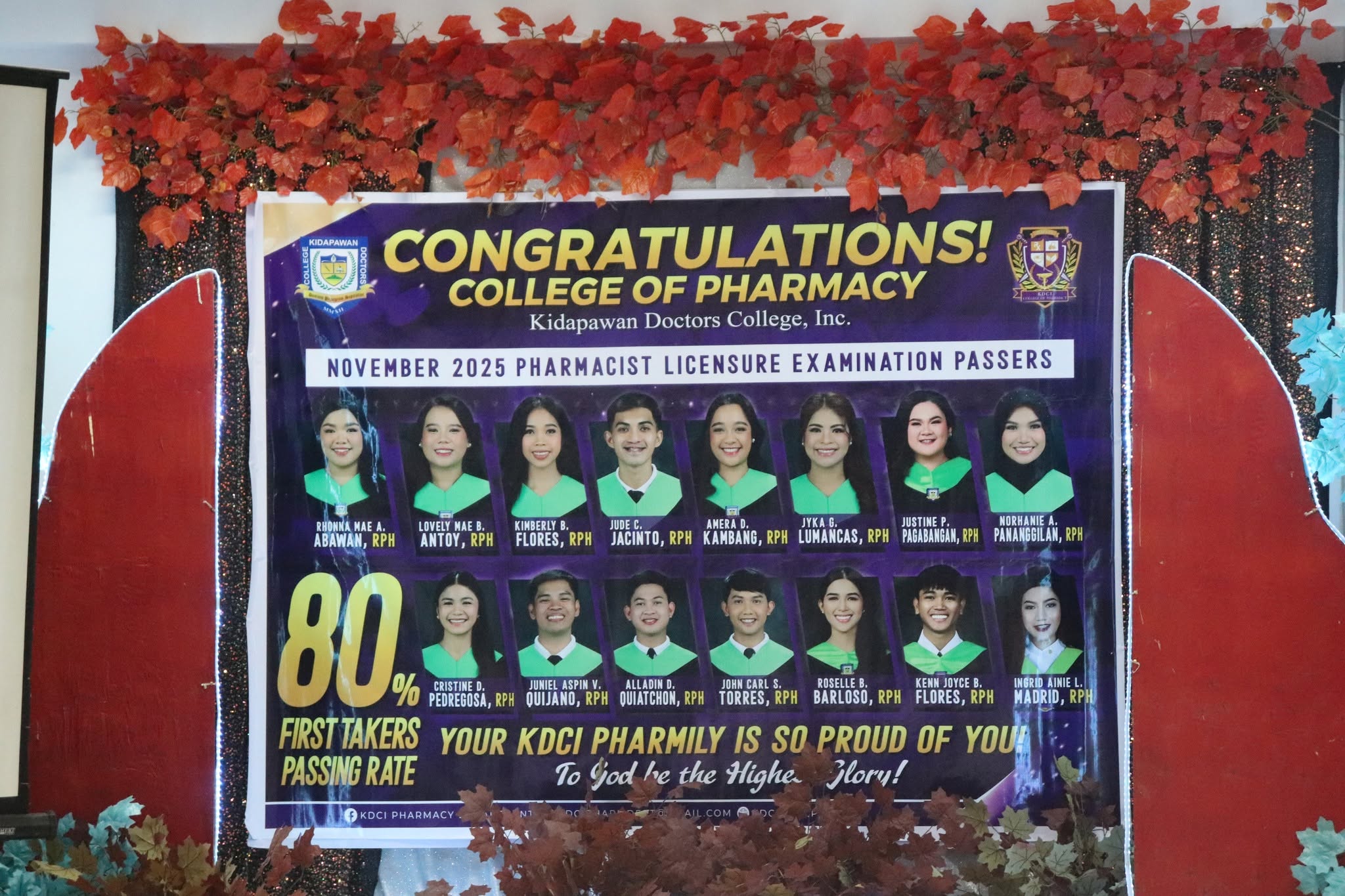 KDCI Pharmacy Department holds its Testimonial Dinner to Newly-registered Pharmacists