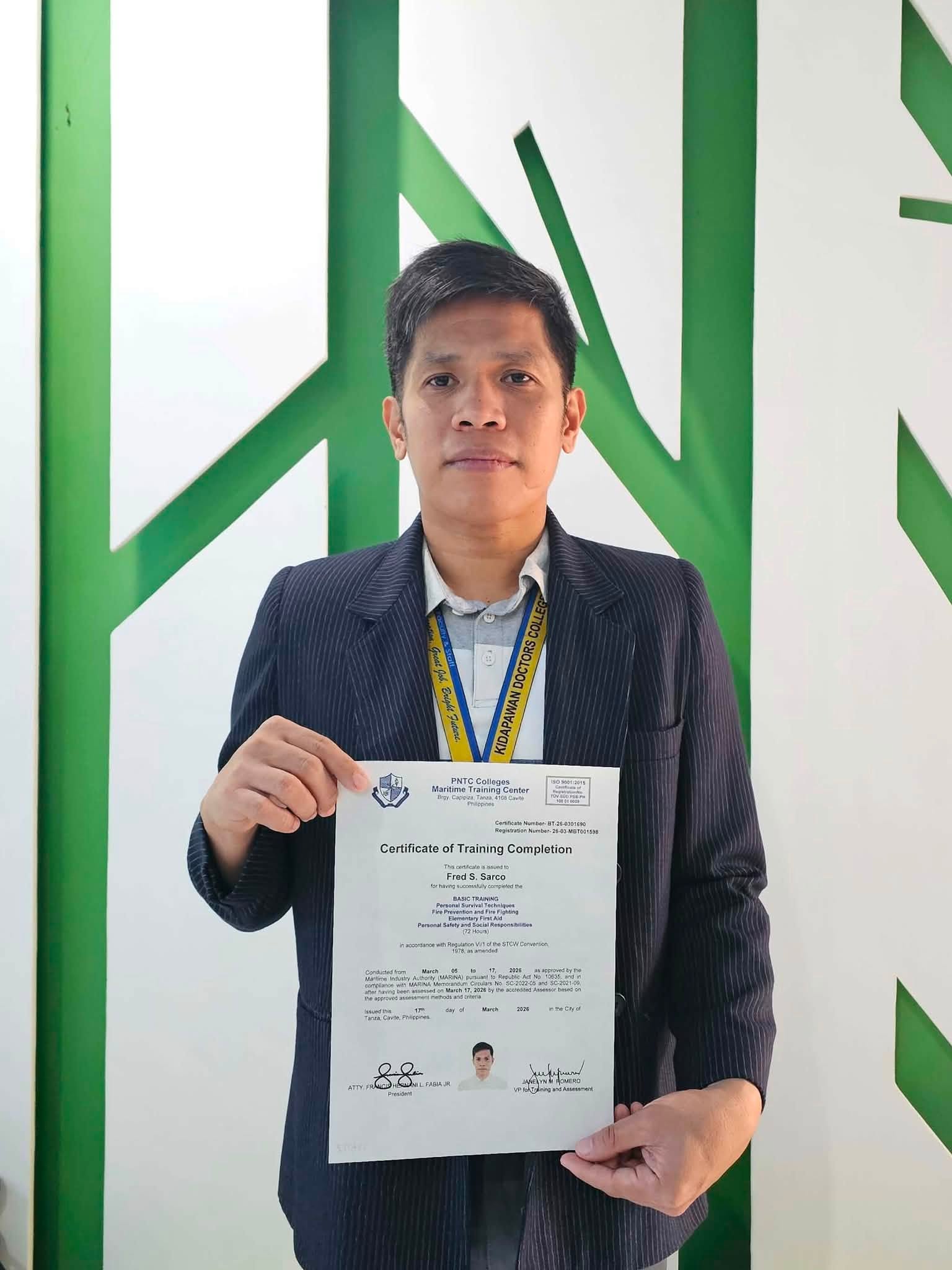 Katurismo Program Head Successfully Completes Basic Training!