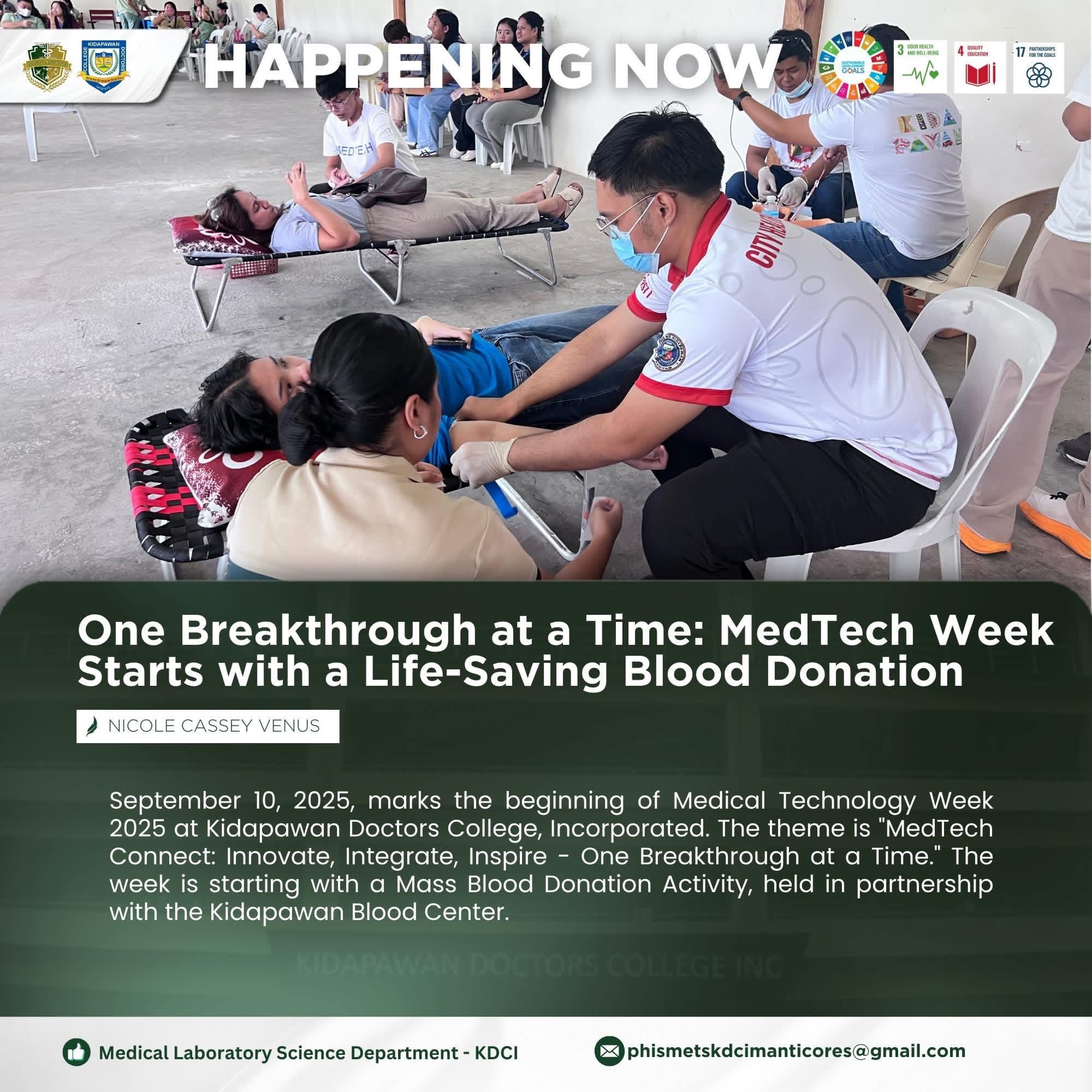MedTech Week 2025 | Mass Blood Donation
