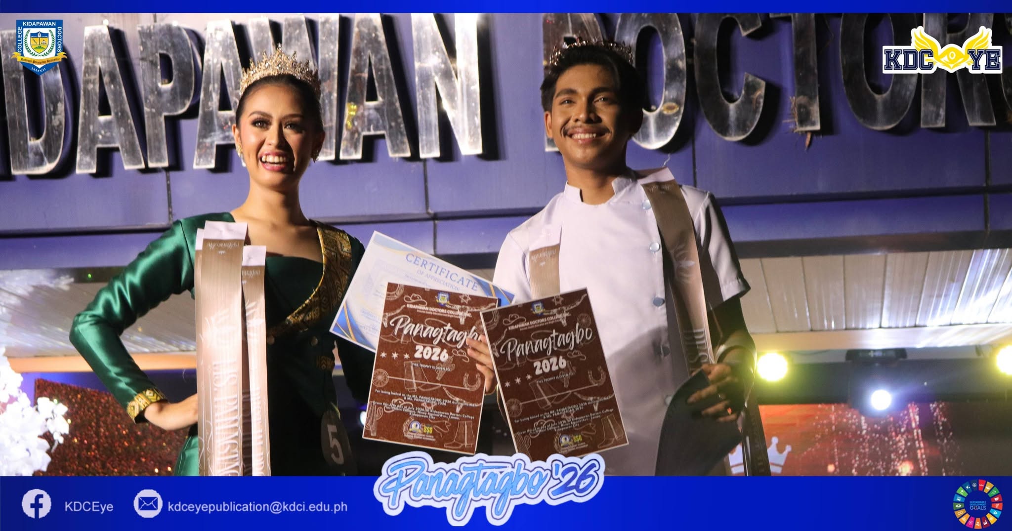 A Night to Remember: Tourism and RadTech students won top titles at Mr. and Ms. Panagtagbo 2026