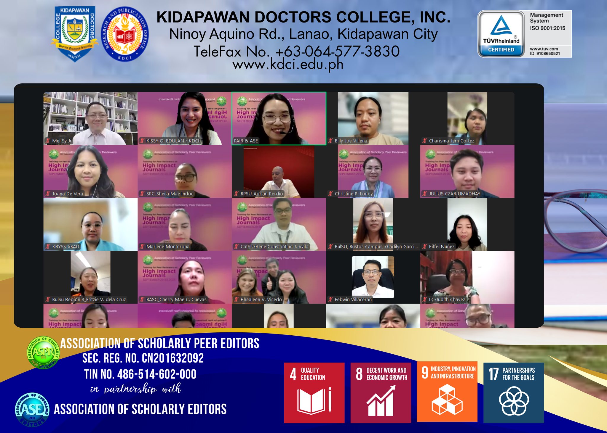 KDCI Engages in Peer Reviewer Workshop on High-Impact Journals